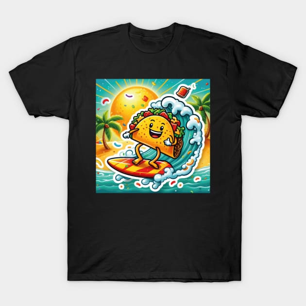 Cute & Funny Taco Smiling T-Shirt by SARKAR3.0